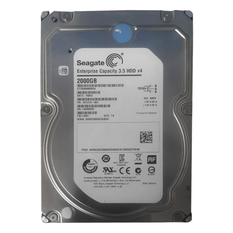 Seagate 1HT274-001 - 2TB 7.2K SAS 12.0Gbps 3.5" 128MB Cache Hard Drive