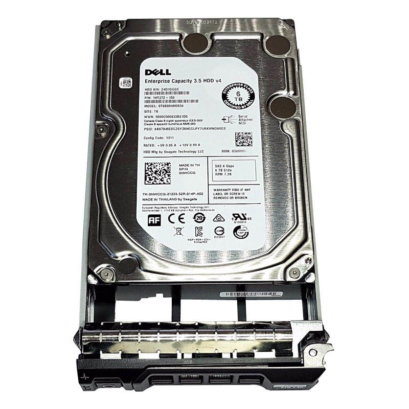 Seagate 1HT27Z-150 - 6TB  7.2K SAS 12.0Gbps 3.5" 128MB  Cache Hard Drive