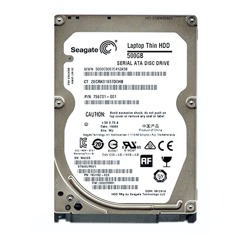 Seagate 1KJ152-020 - 500GB 7.2K SATA 6.0Gbps 2.5" 32MB Cache Hard Drive