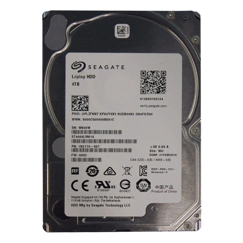 Seagate 1N2170-567 - 4TB 5.4K SATA 6.0Gbps 2.5" 128MB Cache Hard Drive