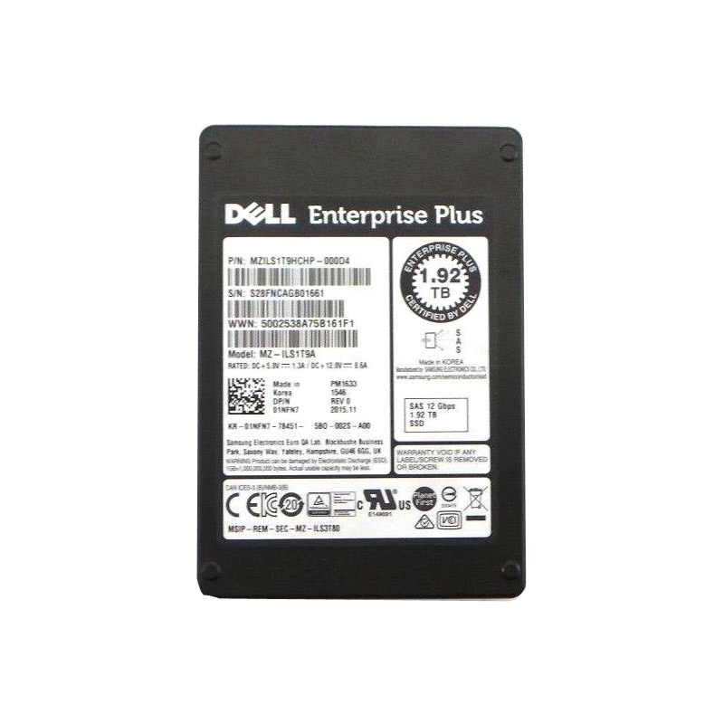 Dell 1NFN7 - 1.92TB SAS 2.5" SSD