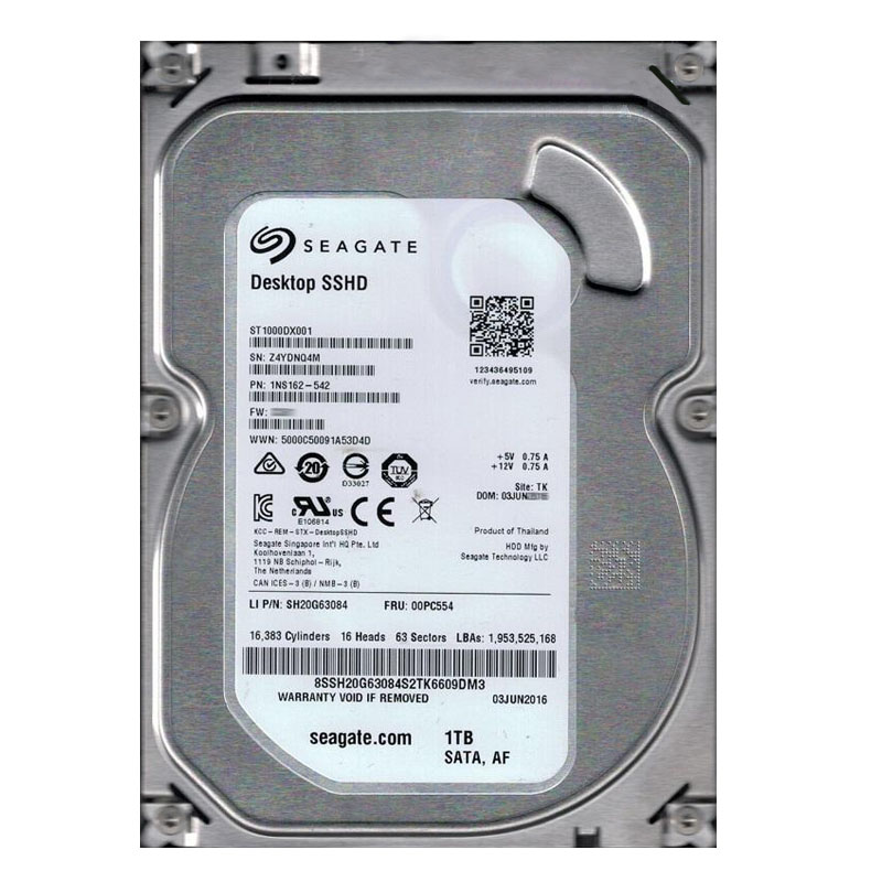 Seagate 1NS162-542 - 1TB 7.2K SATA 6.0Gbps 3.5" 64MB  Cache Hard Drive