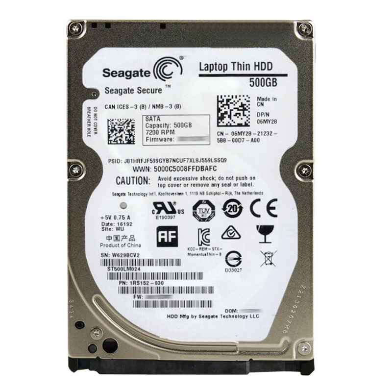 Seagate 1RS152-030 - 500GB 7.2K SATA 6.0Gbps 2.5" 32MB Cache Hard Drive