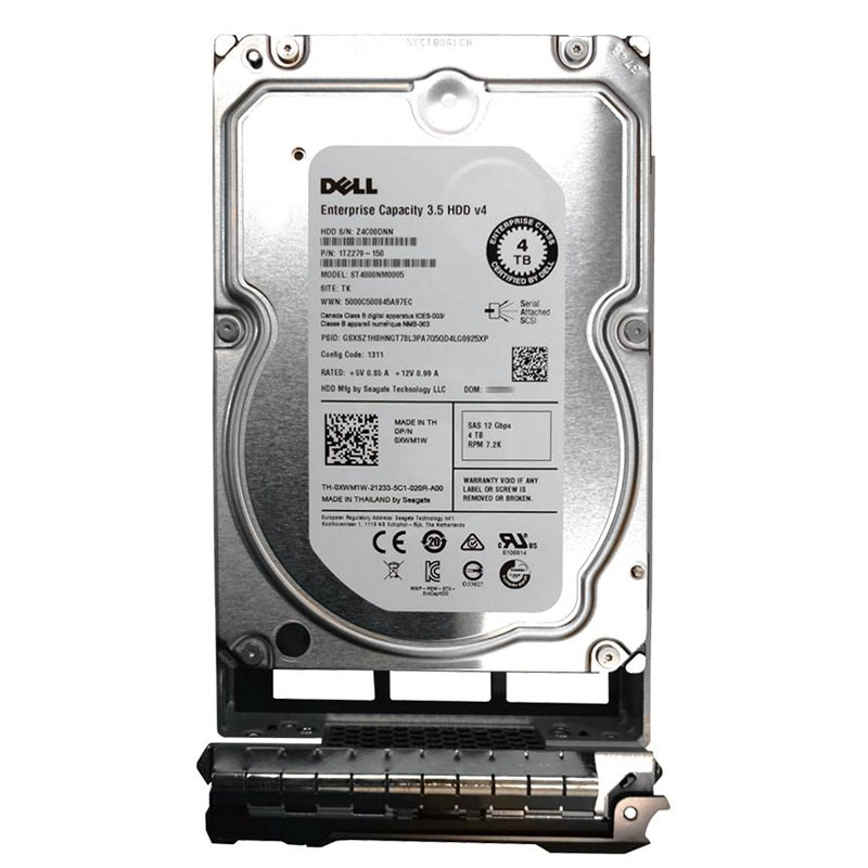 Dell 1TZ279-150 - 4TB 7.2K SAS 12.0Gbps 3.5" Hard Drive