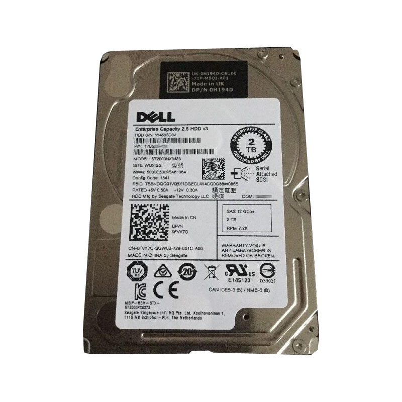 Seagate 1VD200-150 - 2TB 7.2 SAS 2.5" 128MB Hard Drive