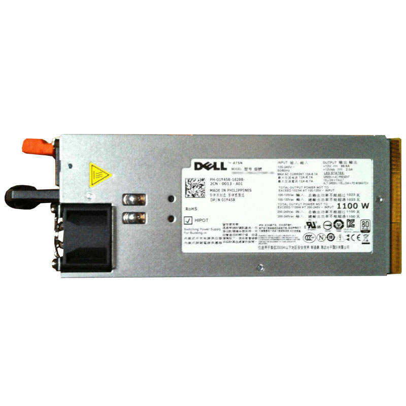 Dell 1Y45R - 1100W Power Supply For PowerEdge R510