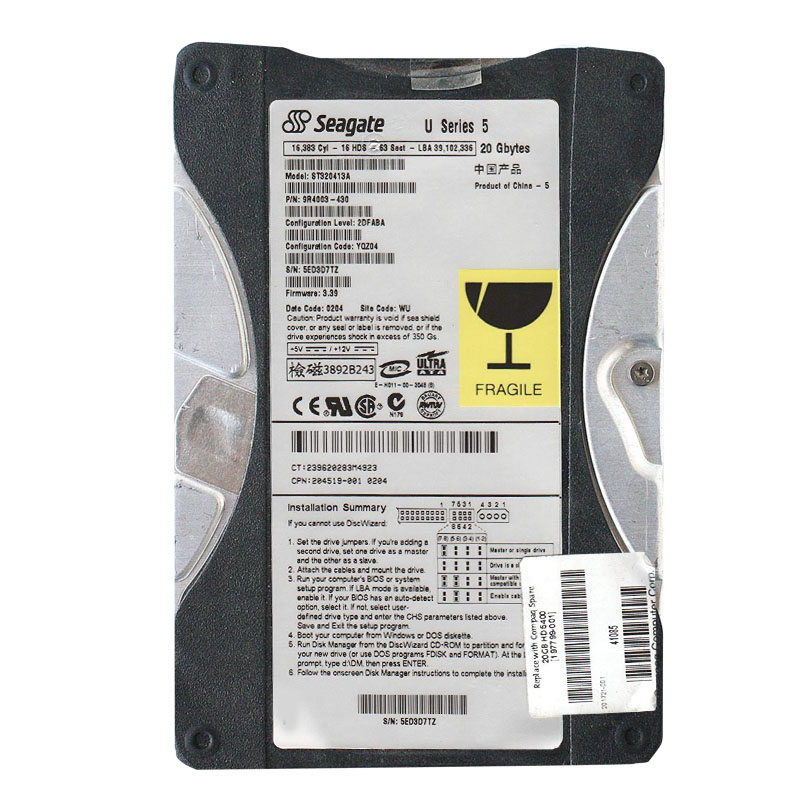 HP 201721-001 - 20.0GB 3.5Inch IDE Hard Drive