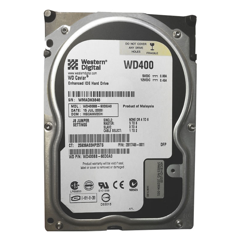 HP 202904-001 - 40GB 7.2K IDE 3.5" Hard Drive