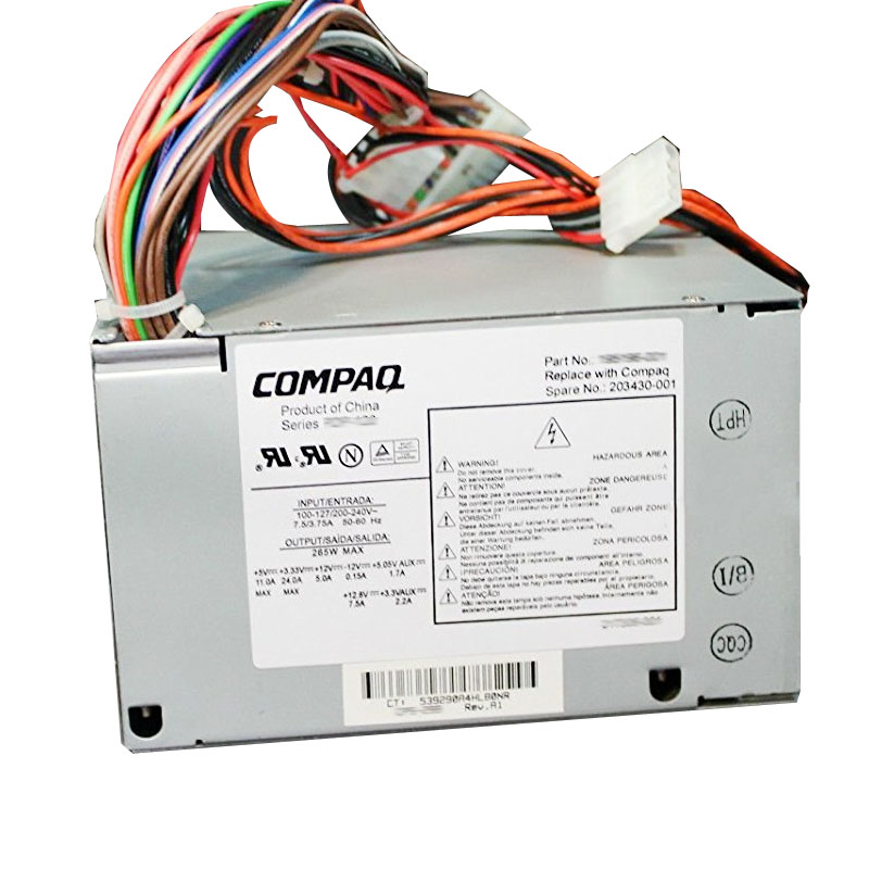 HP 203430-001 - 265W Power Supply For Deskpro