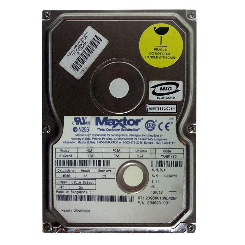 HP 204523-001 - 10GB 5400RPM 3.5Inch IDE Hard Drive
