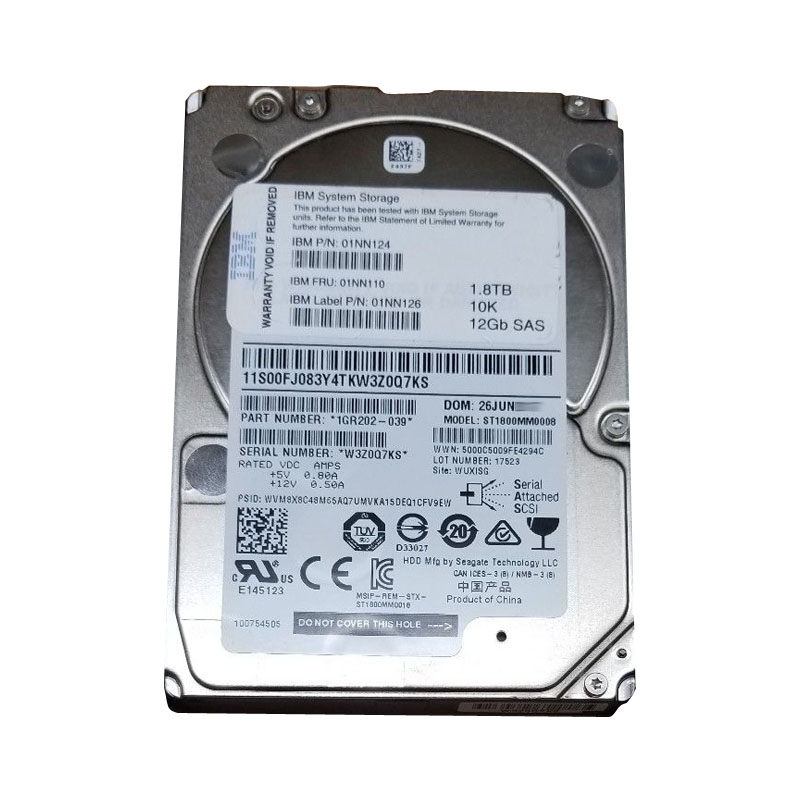 2076-AHF4 IBM - 1.8TB 10K SAS 2.5" Hard Drive