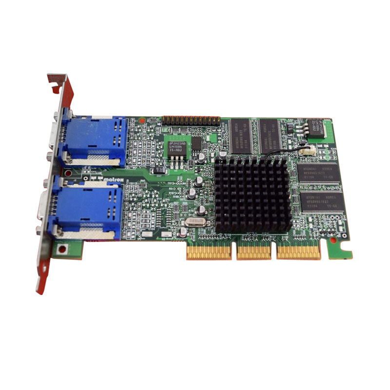 HP - Matrox Dual VGA AGP Card - G45MDHA32DDEL