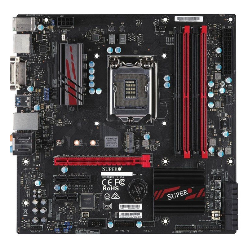 MBD-C7Q270-CB-ML-O.jpg Supermicro - microATX Server Motherboard Only - MBD-C7Q270-CB-ML-O - Image 1