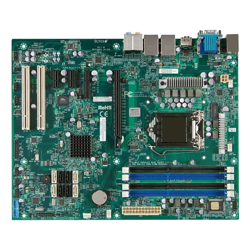 Supermicro - ATX Server Motherboard Only - MBD-C7Q67-H-O