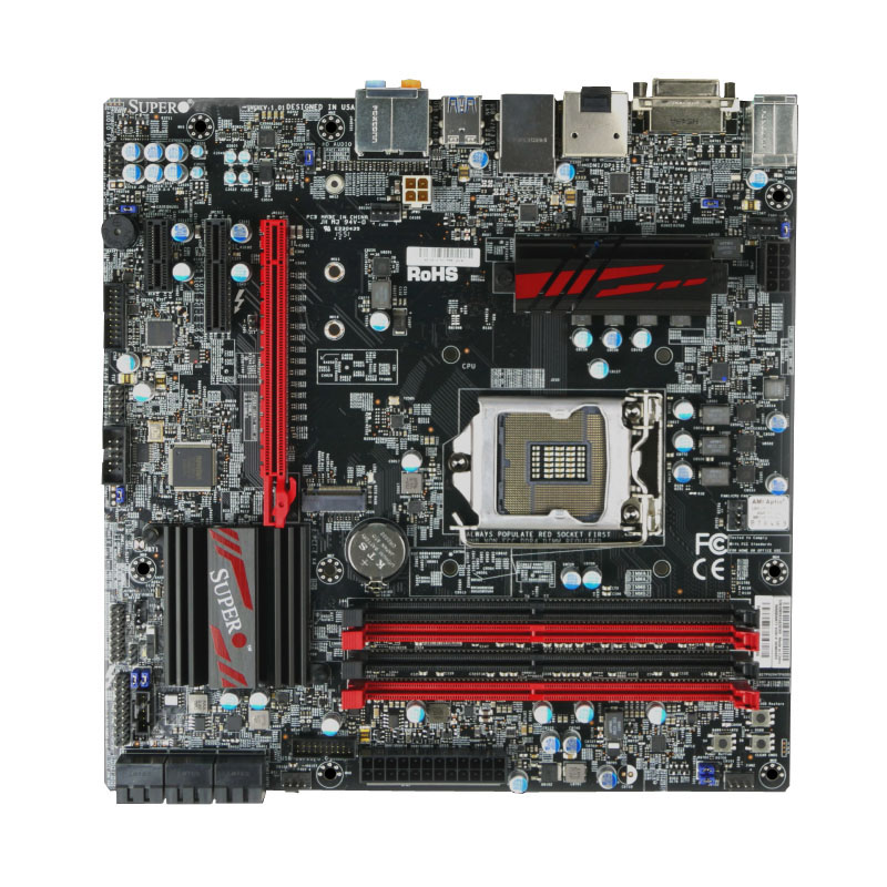 MBD-C7Z170-M-O.jpg Supermicro - microATX Server Motherboard Only - MBD-C7Z170-M-O - Image 1