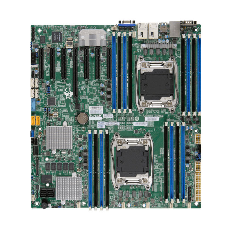 Supermicro - E-ATX Server Motherboard Only - MBD-X10DRH-CT-O