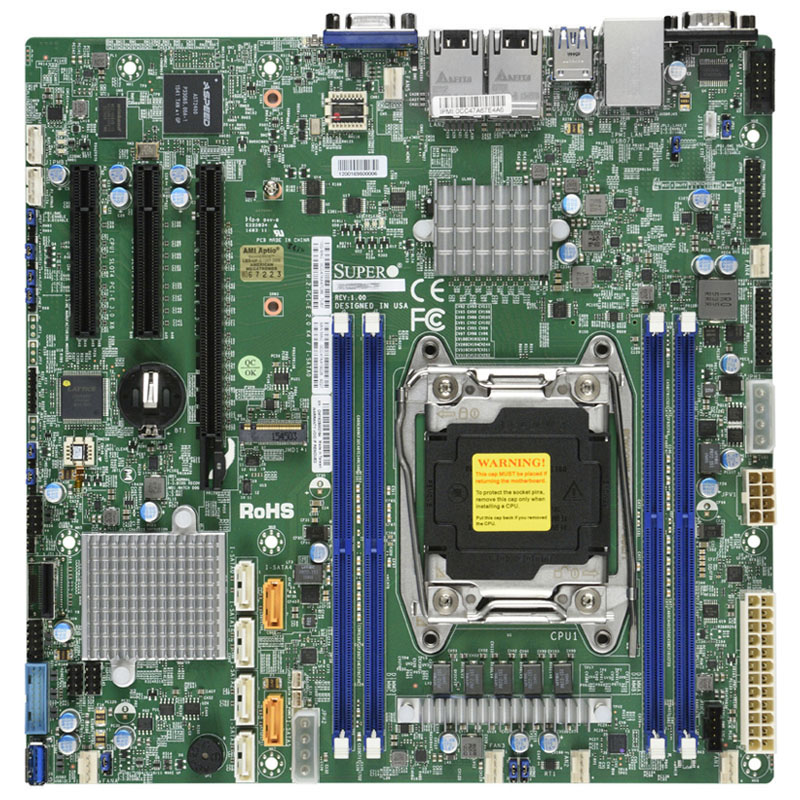 Supermicro - microATX Server Motherboard Only - MBD-X10SRM-TF-B