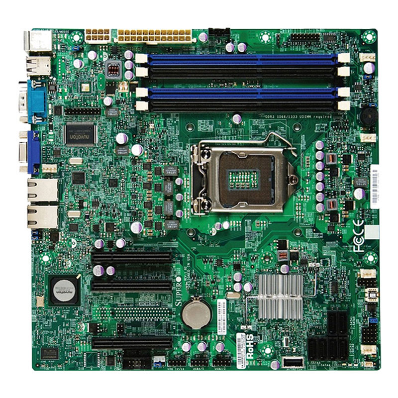 Supermicro - uATX Server Motherboard Only - MBD-X9SCL-F-B