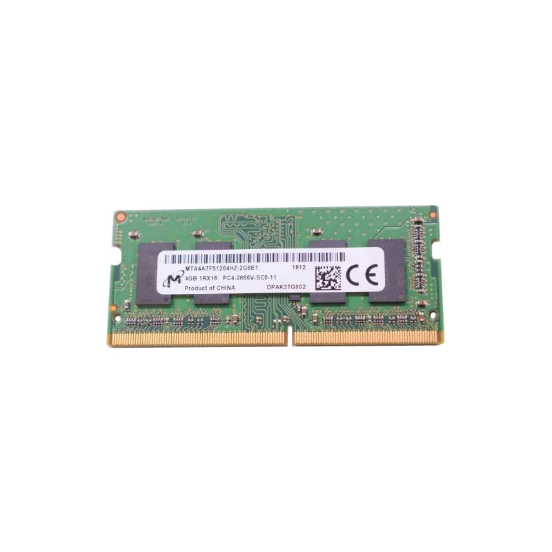 Micron Technology - 4GB DDR4 PC4-21300 Non-ECC Unbuffered 260-Pins Memory - MTA4ATF51264HZ-2G6E1