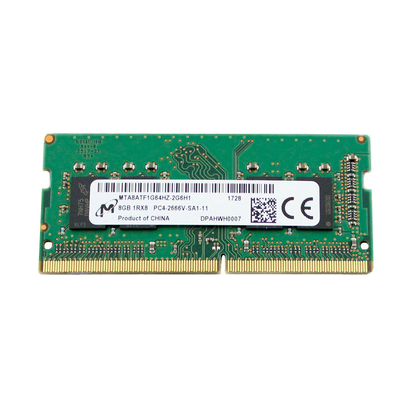 MTA8ATF1G64HZ-2G6H1.jpg Micron Technology - 8GB DDR4 PC4-21300 Non-ECC Unbuffered 260-Pins Memory - MTA8ATF1G64HZ-2G6H1 - Image 1