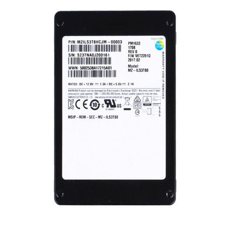 Samsung - 3.84TB SAS 2.5" SSD - MZ-ILS3T80