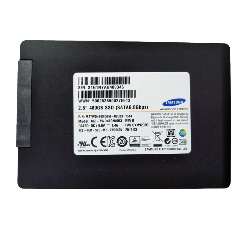 Samsung - 480GB SATA 2.5" SSD - MZ7WD480HAGM-000D3