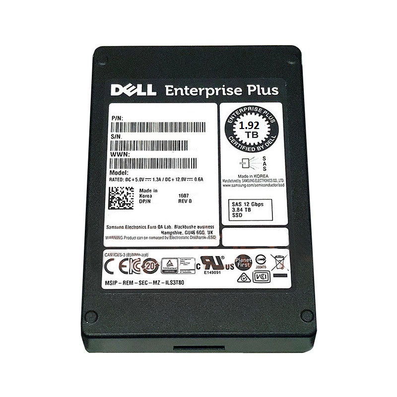 Samsung - 1.92TB SAS 12Gbps 2.5" SSD - MZILS1T9HCHP-000D4
