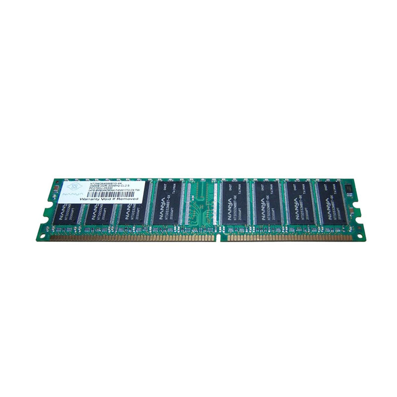 HP - 256MB DDR 333MHz PC2700 184-Pin Cl2 NON-ECC Unbuffered SDRAM DIMM Memory - NT256D64S88B1G-6K