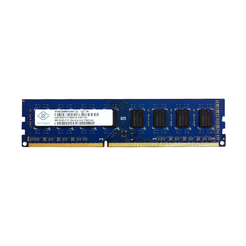 Nanya - 4GB DDR3 PC3-10600 Non-ECC Unbuffered 240-Pins Memory - NT4GC64B8HG0NF-CG