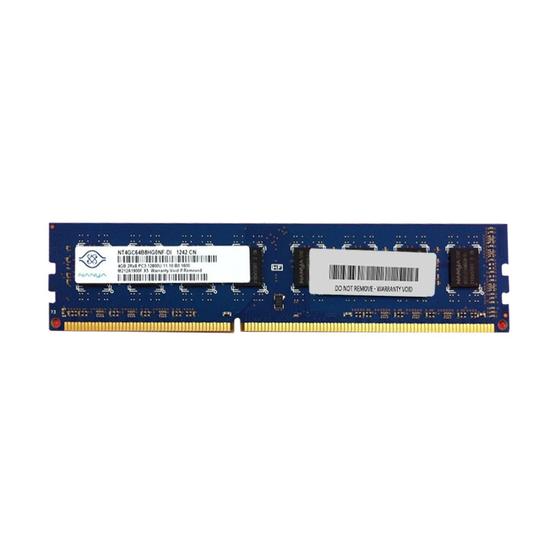 Nanya - 4GB DDR3 PC3-12800 Non-ECC Unbuffered 240-Pins Memory - NT4GC64B8HG0NF-DI