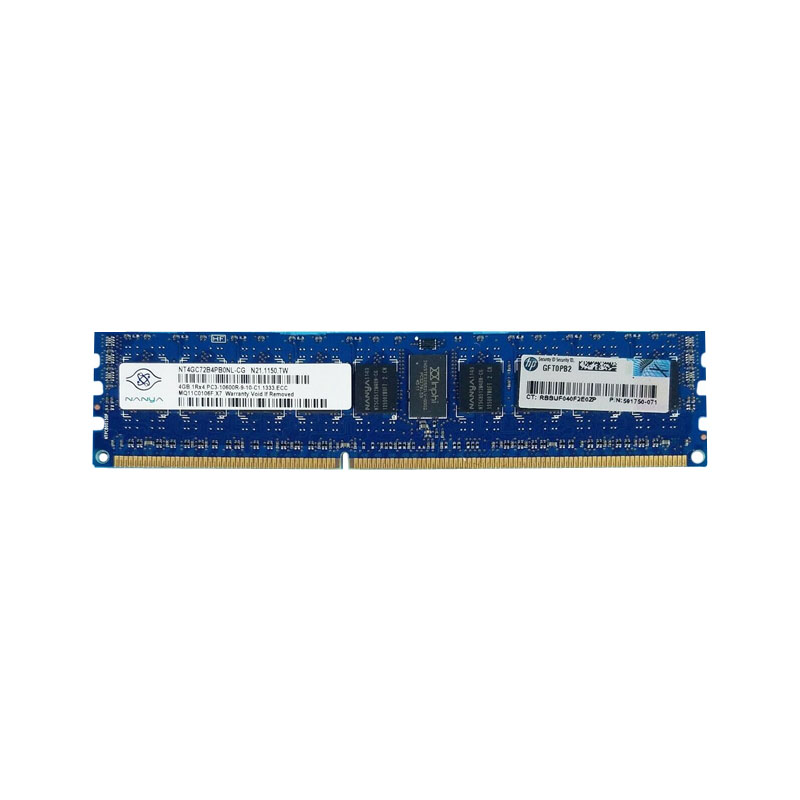 Nanya - 4GB DDR3 PC3-10600 ECC Registered 240-Pins Memory - NT4GC72B4PB0NL-CG