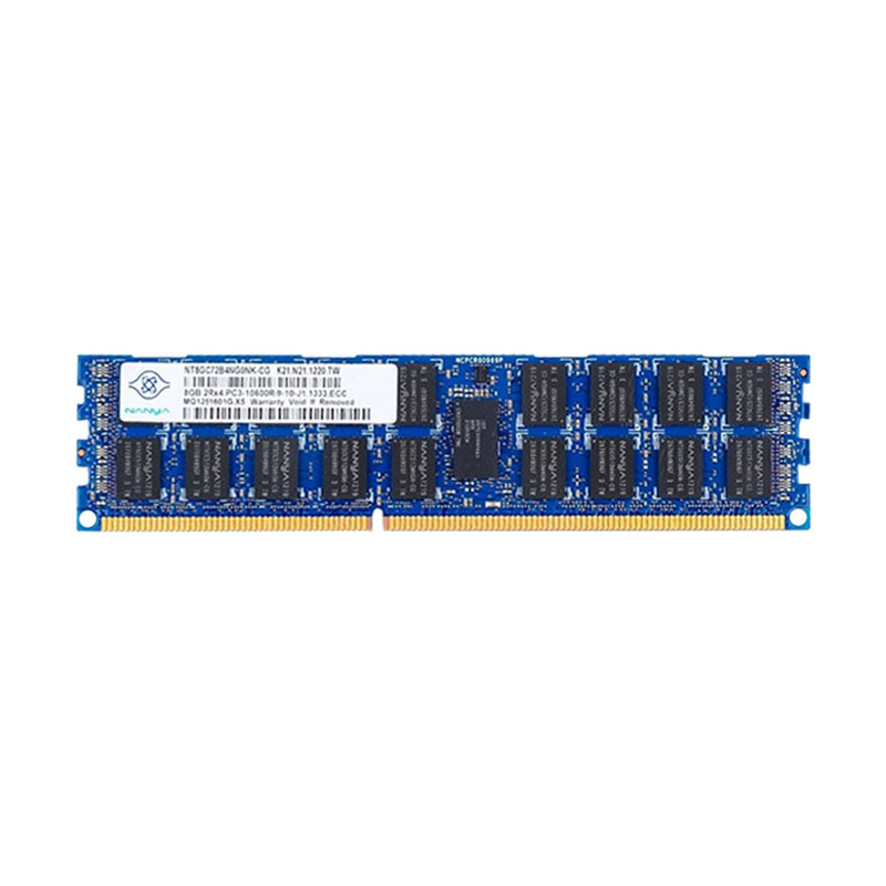 Nanya - 8GB DDR3 PC3-10600 ECC Registered Memory - NT8GC72B4NG0NK-CG