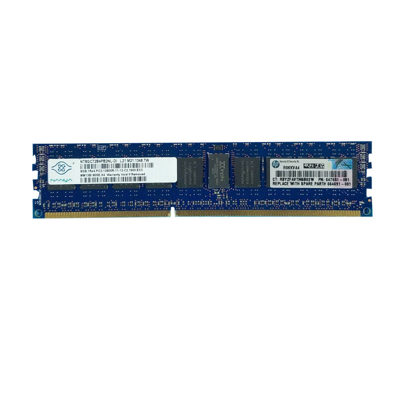 Nanya - 8GB DDR3 PC3-12800 ECC Registered 240-Pins Memory - NT8GC72B4PB2NL-DI