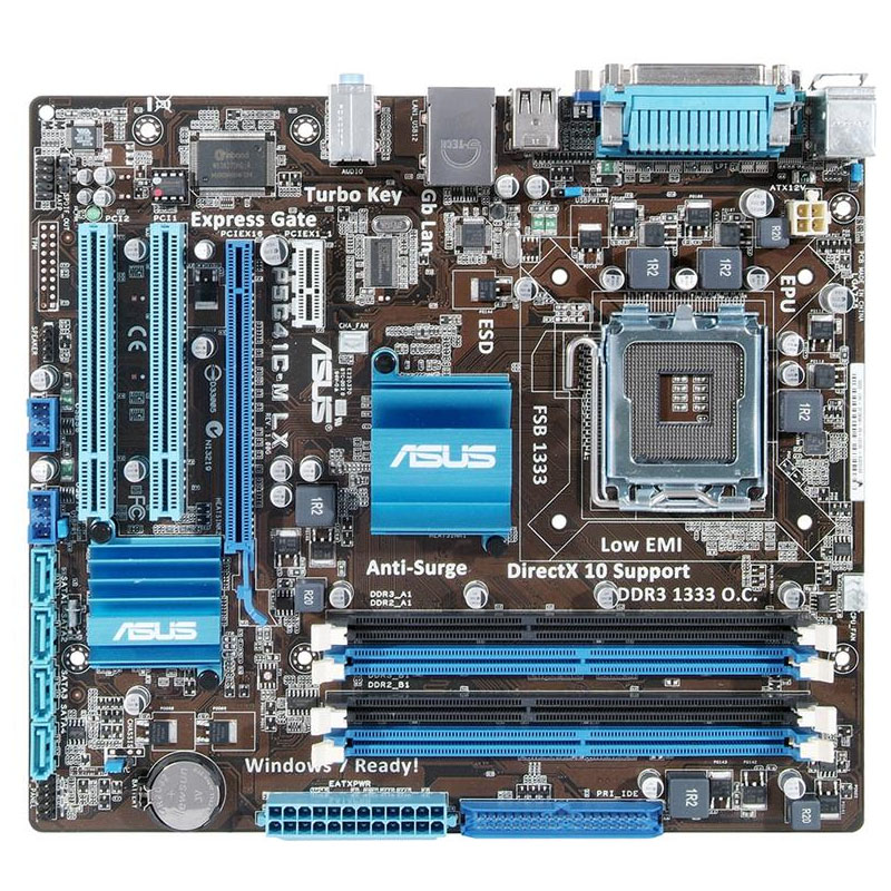 Asus - ATX Socket LGA775 Motherboard - P5G41C-M-LX