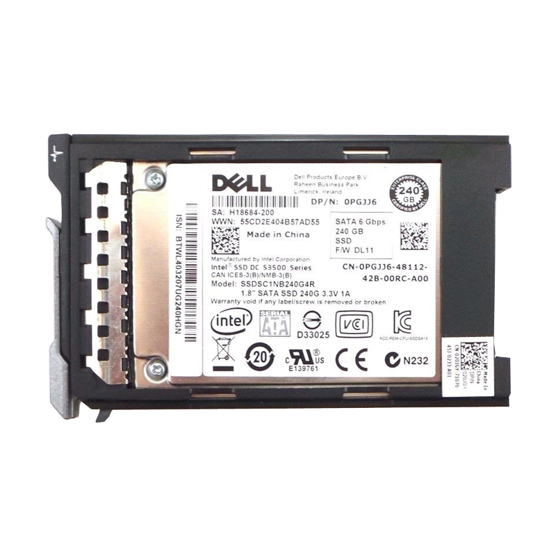 PGJJ6.jpg Dell - 240GB SATA 6.0Gbps 1.8" SSD - PGJJ6 - Image 1