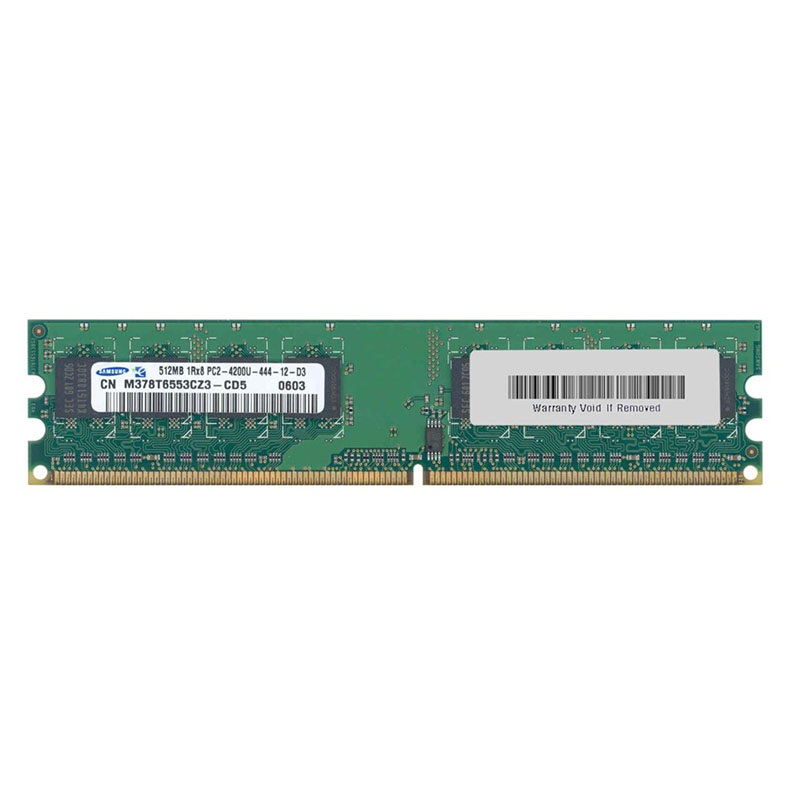 HP - 512MB DDR2 PC2-4200 Non-ECC Unbuffered 240-Pins Memory - PV560T