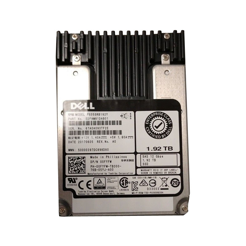 Toshiba - 1.92TB SAS 12Gbps 2.5" SSD - PX05SRB192Y
