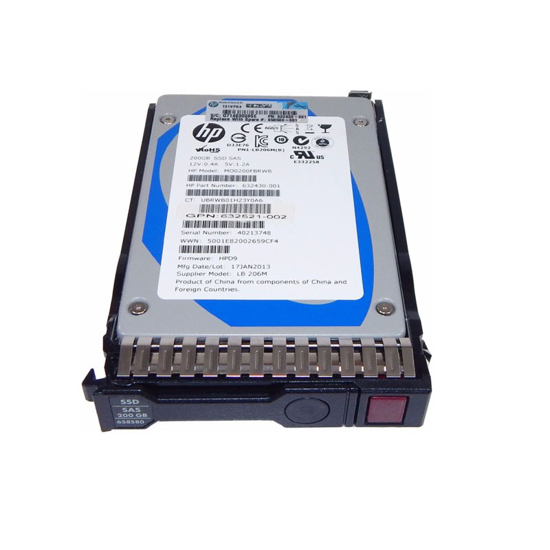 QK757A.jpg HP - 200GB SAS 2.5" SSD - QK757A - Image 1