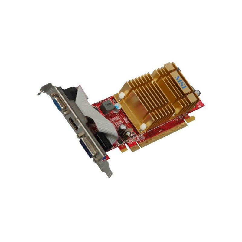 Gigabyte Technology - Radeon HD 4350 512MB 64-BIT GDDR2 PCI Express 2.0 X16 Video Card - R4350-MD512H