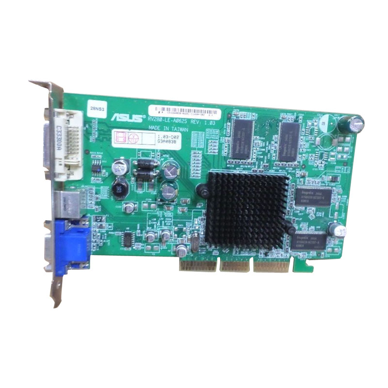 Apple - Radeon 9200 128MB DDR AGP DVI/VGA Video Card - RV280-LE-A062S