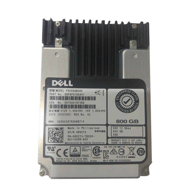 Dell - 800GB SAS 12Gbps 2.5" SSD - RVCY3