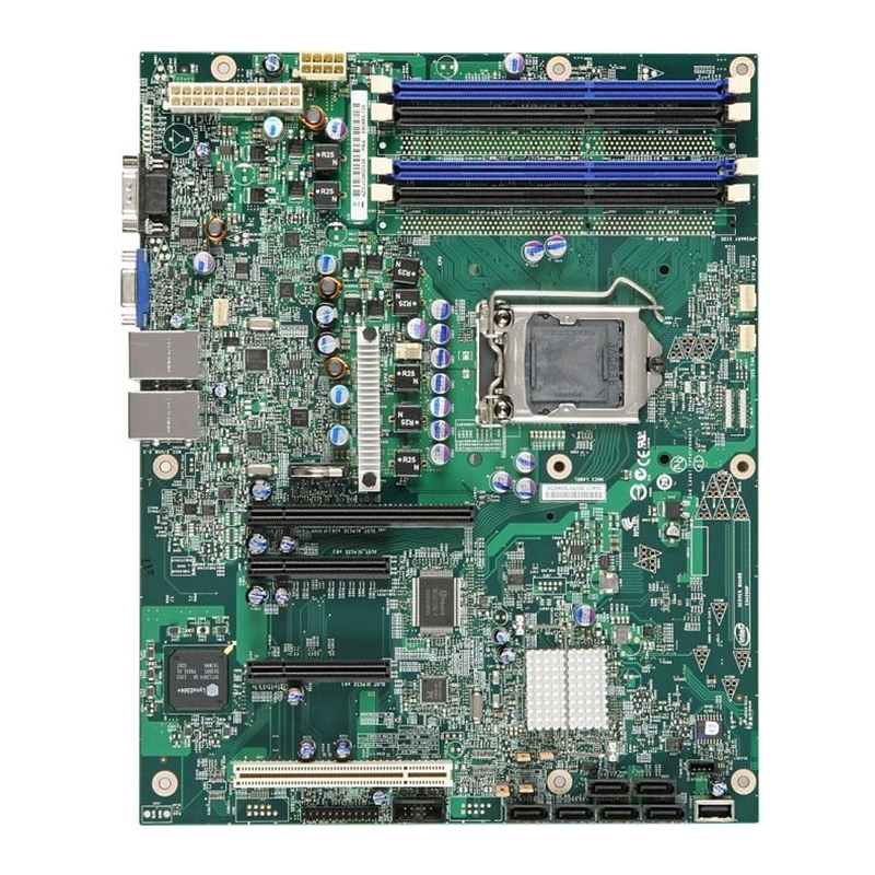 Intel - ATX LGA1156 DDR3 ECC Server Motherboard Only - S3420GPV