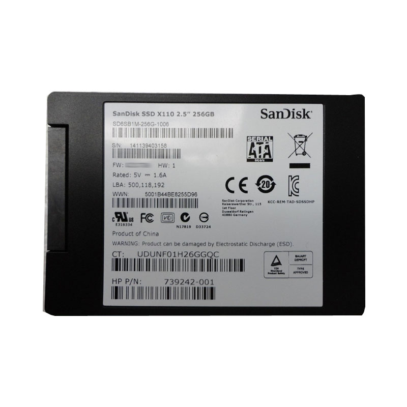 SD6SB1M-256G-1006.jpg SanDisk - 256GB SATA 2.5" SSD - SD6SB1M-256G-1006 - Image 1
