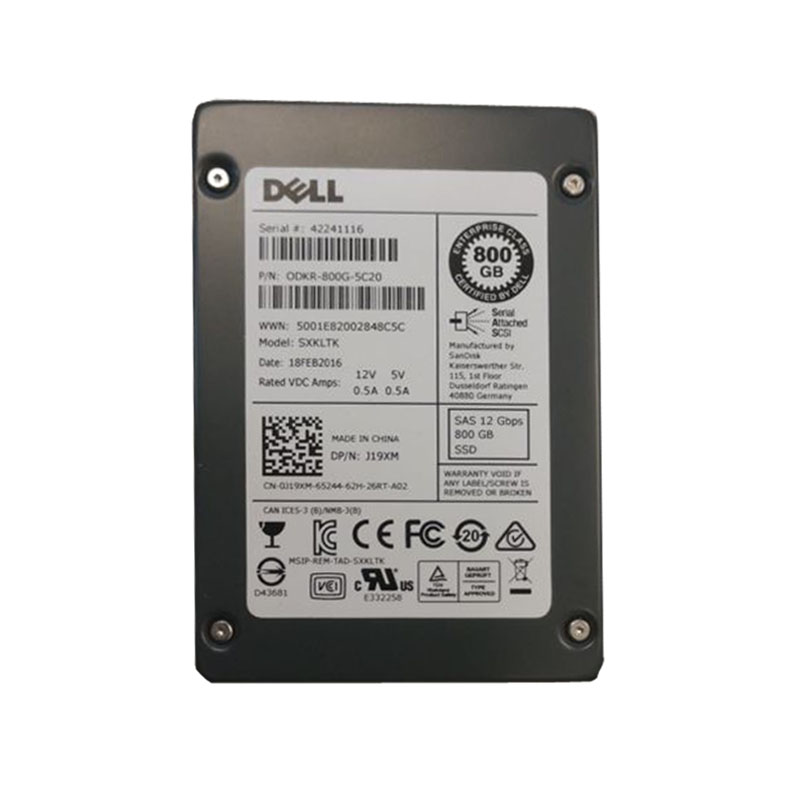 Dell - 800GB SAS 12Gbps 2.5" SSD - SDFCP91DAA01