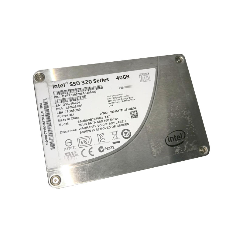 Intel - 40GB SATA 2.5" SSD - SSDSA2BT040G3