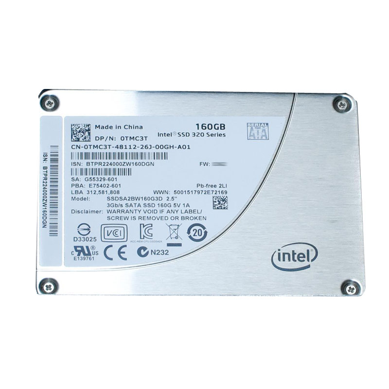 Intel - 160GB SATA II 2.5" SSD - SSDSA2BW160G3D