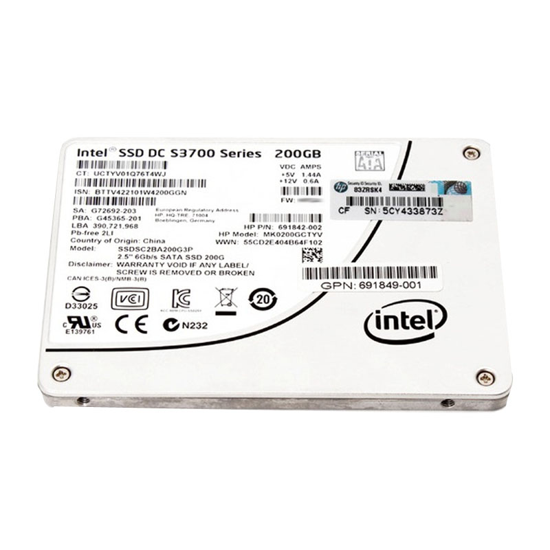 Intel - 200GB SATA 2.5" SSD - SSDSC2BA200G3P