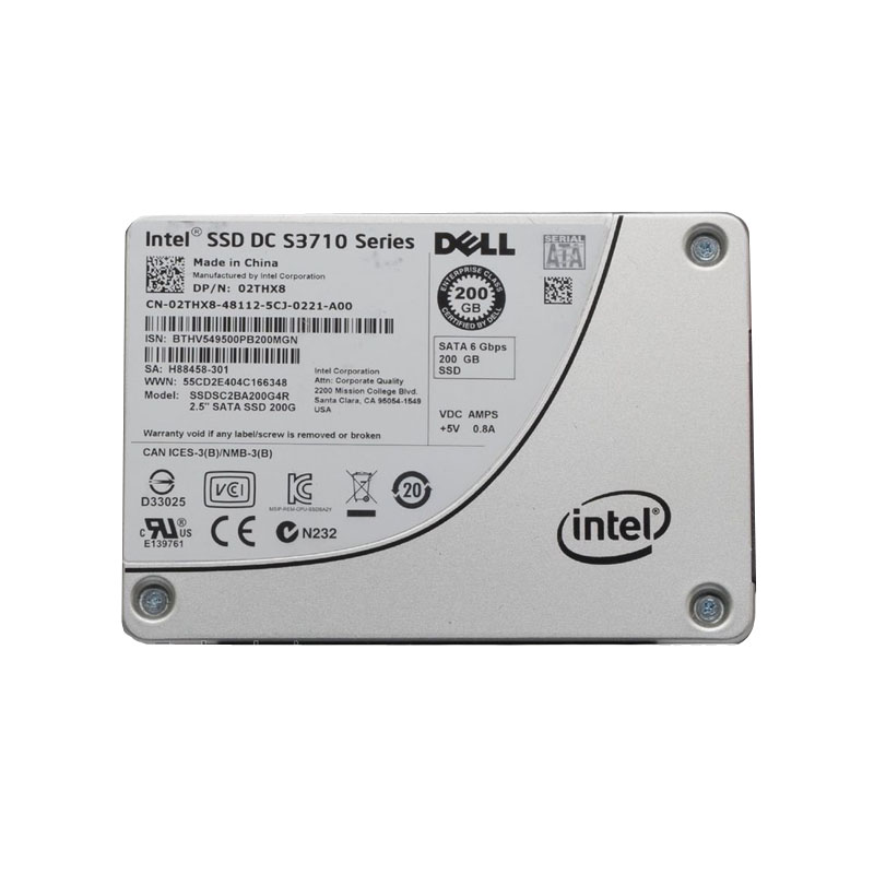 Intel - 200GB SATA 6.0Gbps 2.5" SSD - SSDSC2BA200G4R