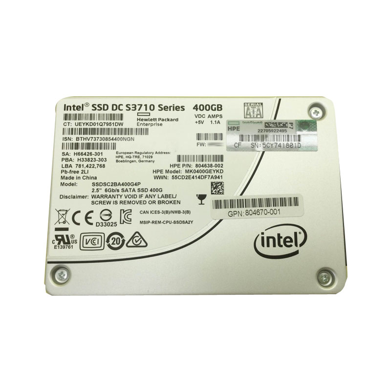 Intel - 400GB SATA 2.5" SSD - SSDSC2BA400G4P