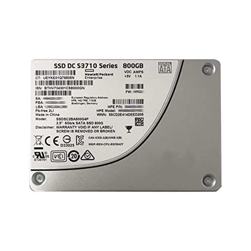 SSDSC2BA800G4P.jpg Intel - 800GB SATA 2.5" SSD - SSDSC2BA800G4P - Image 1
